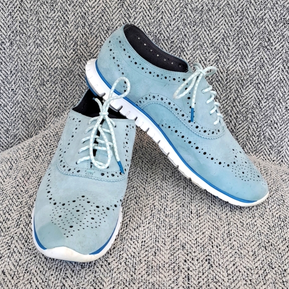 Cole Haan Zero Grand Oxford/Brouge Style Tennis Shoes. Size 7.5 B.